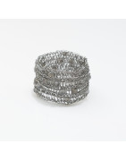 Modell 46: Edelstahl-Ring mit Labradorit