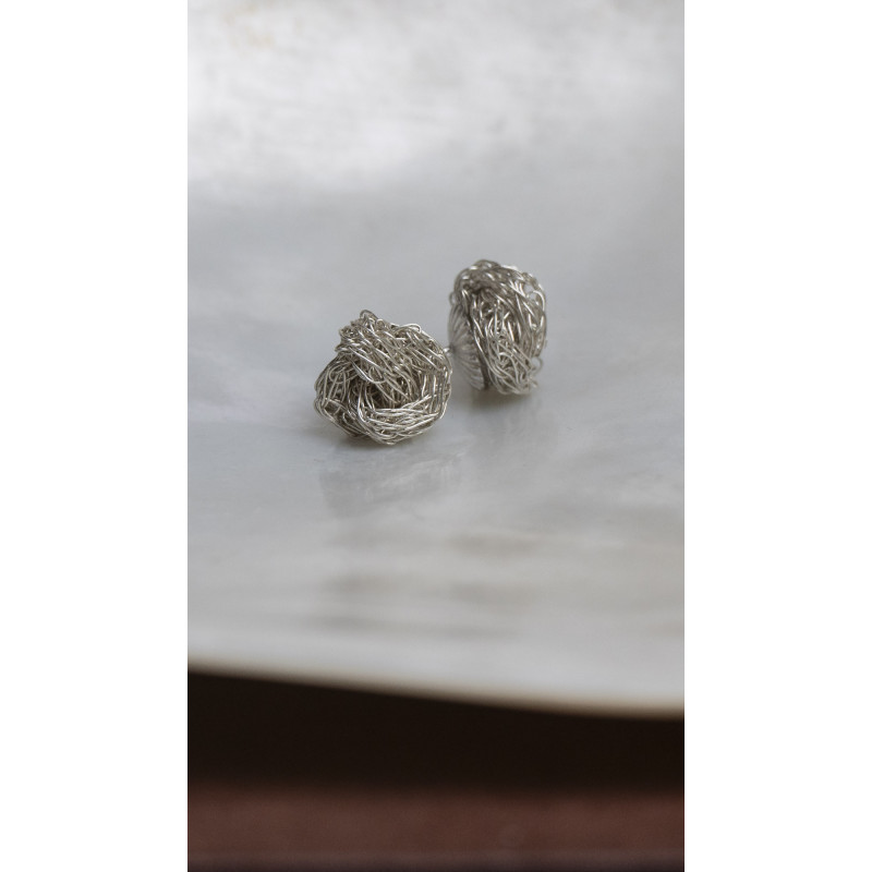 Ohrring Silberknospe - schichte Schönheit