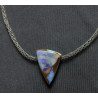 Modell 61: Blauer Opal, geschwärztes Silber