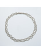 Silberketten-Dekollete