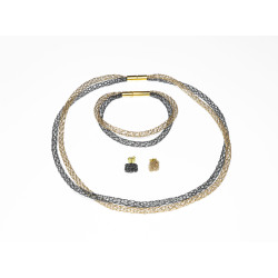 Zwei Farben Schwarz-Gold