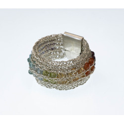 Regenbogen-Ring aus Silber